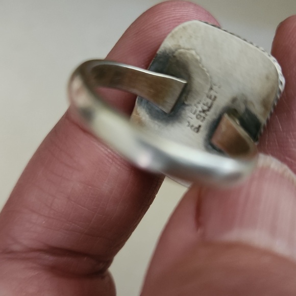Rare NWOT Native American Navajo  Australian Variscite & Sterling Ring 💍 💚 - Picture 17 of 17